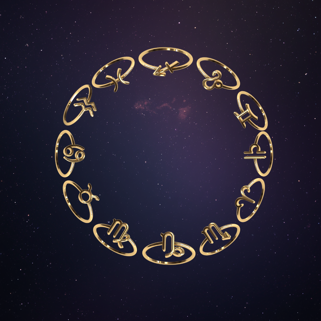 VAMPA"S GOLDEN ZODIAC RINGS