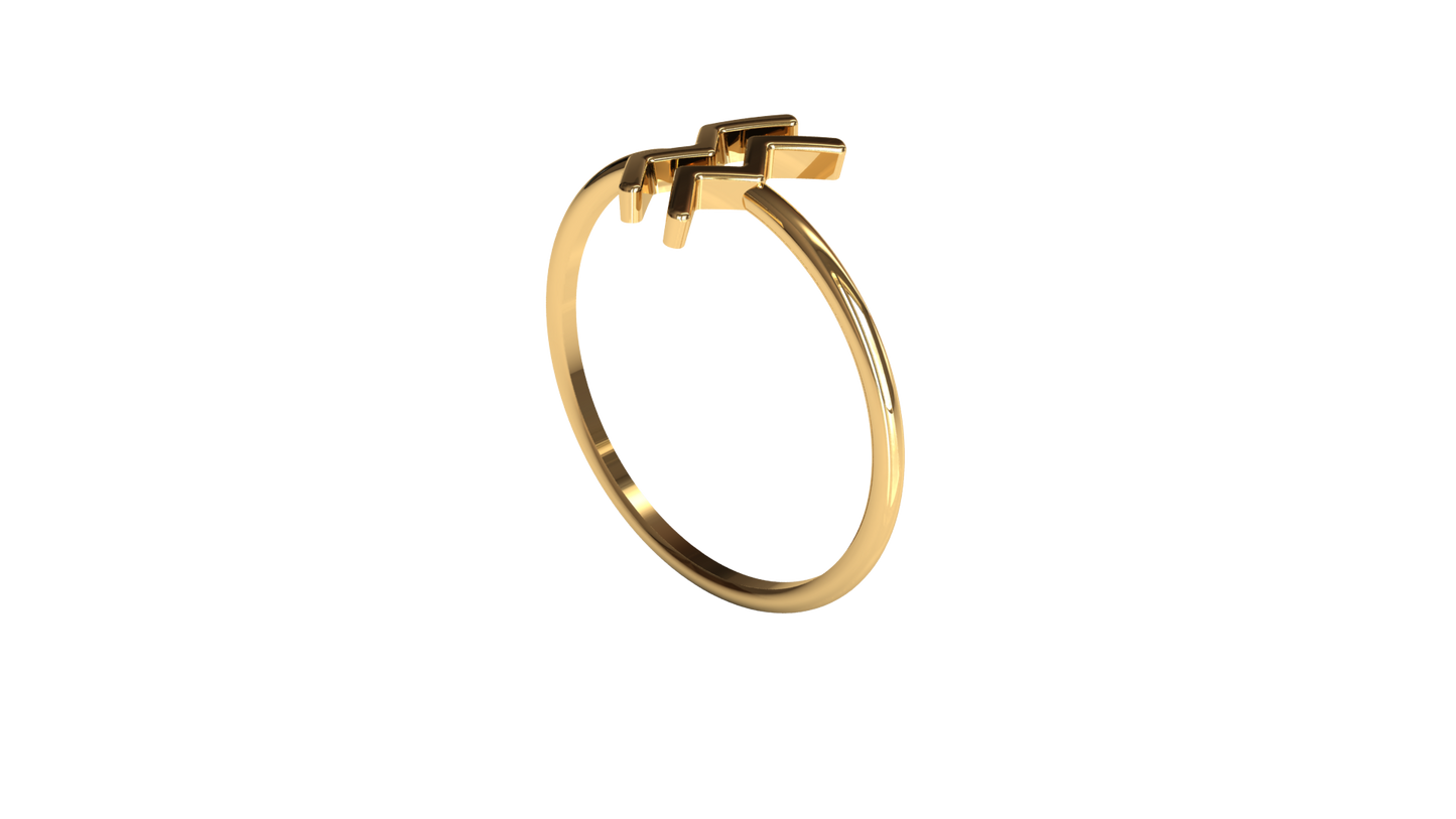 Zodiace N"07 Waterman|Gouden ring