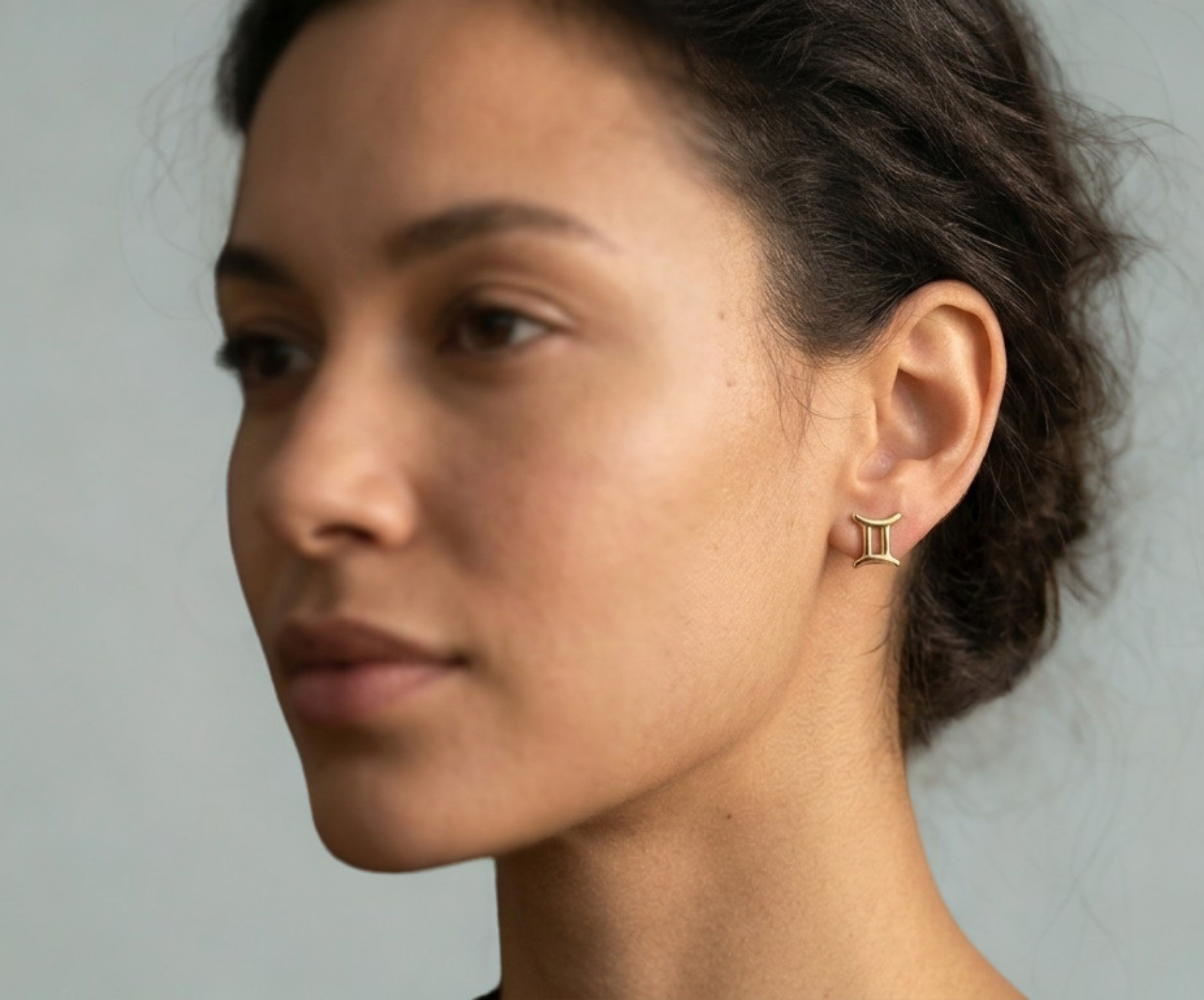 STARSKY XII GEMINI | 14-karat golden earrings | Waterproof jewelry , Personalized Jewelry