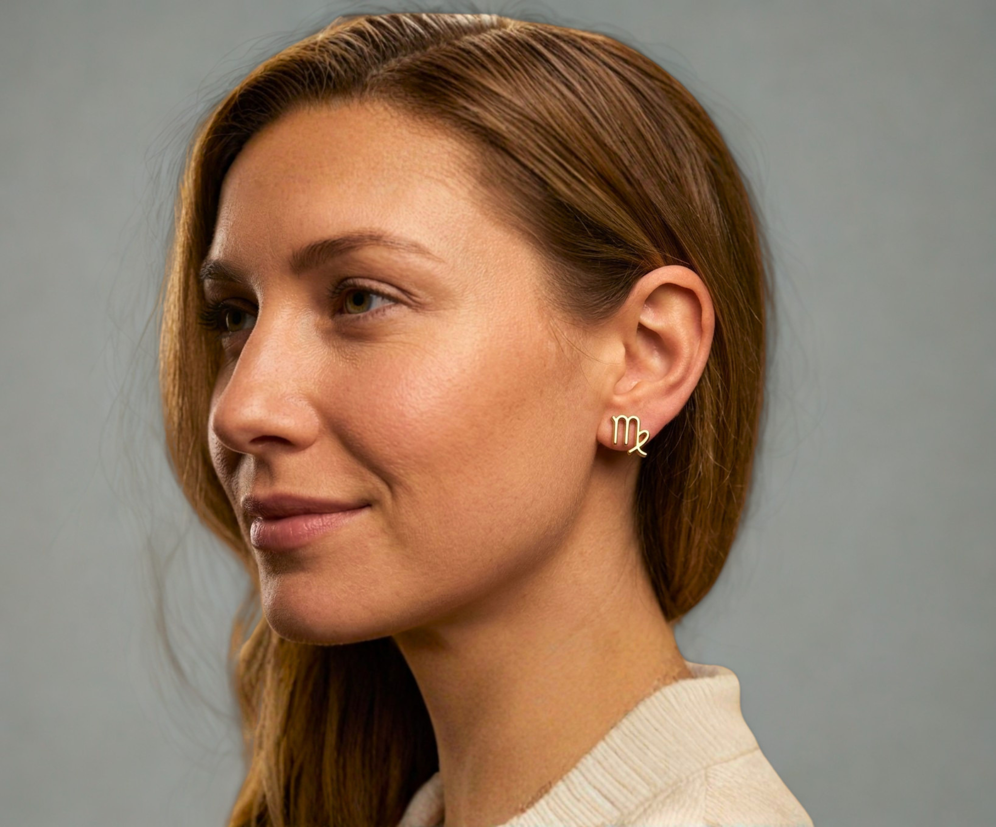 STARSKY XII VIRGO | 14-karat golden earrings | Waterproof jewelry , Personalized Jewelry