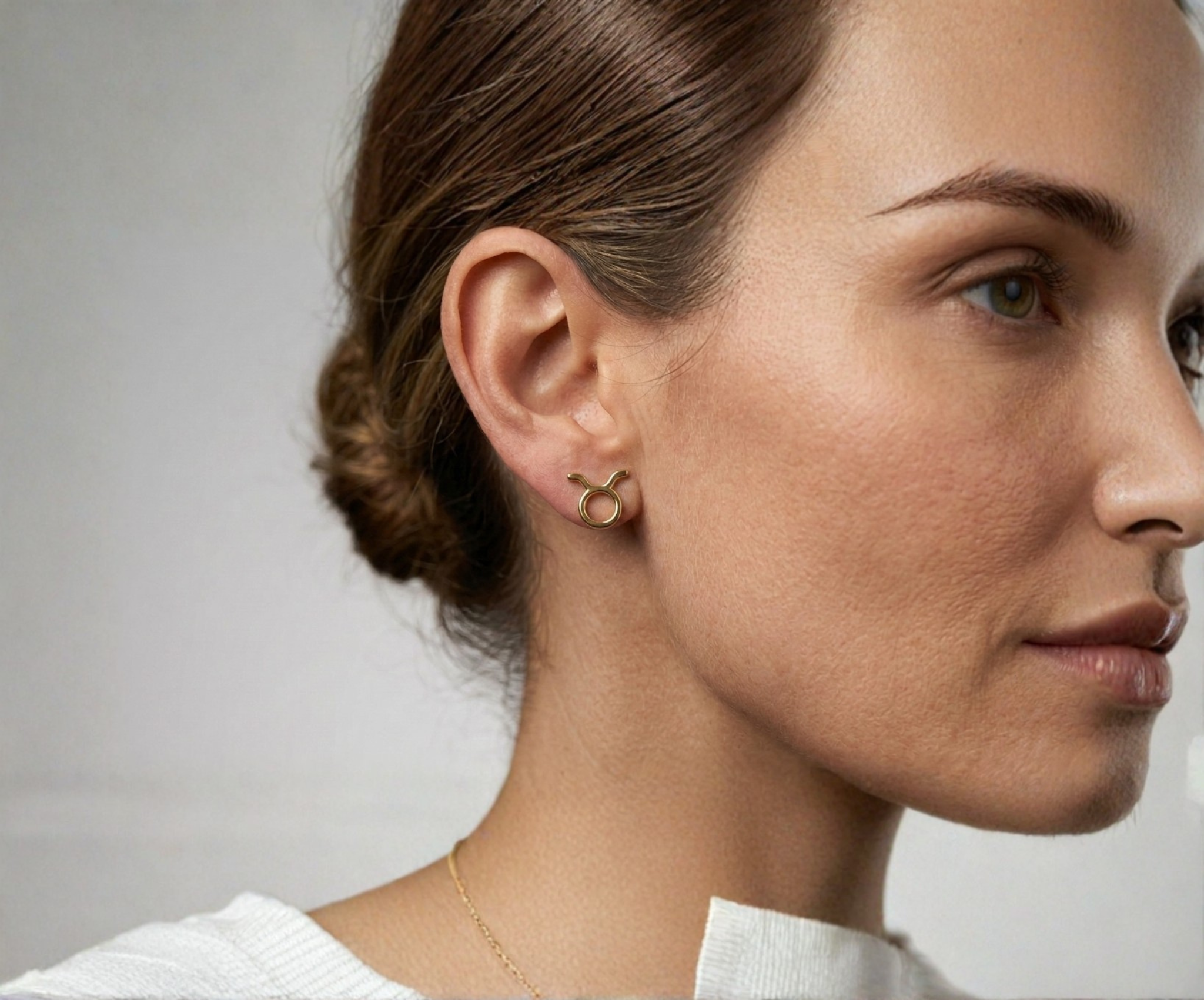 TAURUS | 14-karat golden earrings | Waterproof jewelry | Personalized Jewellry