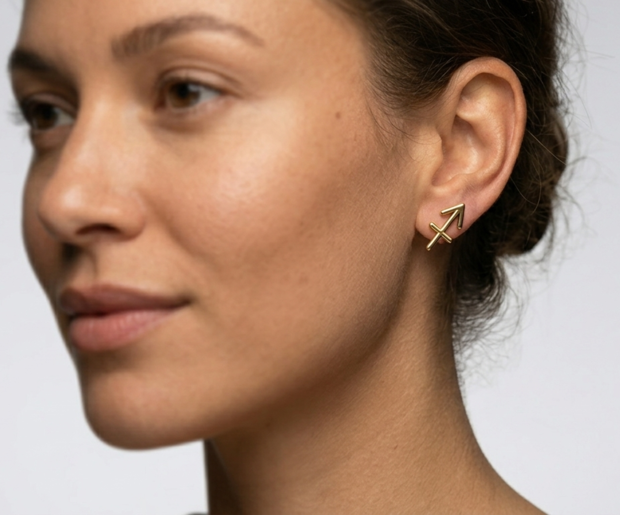 Sagittarius | 14-karat golden earrings studs | Ocean proof jewelry | Personalized Jewelry