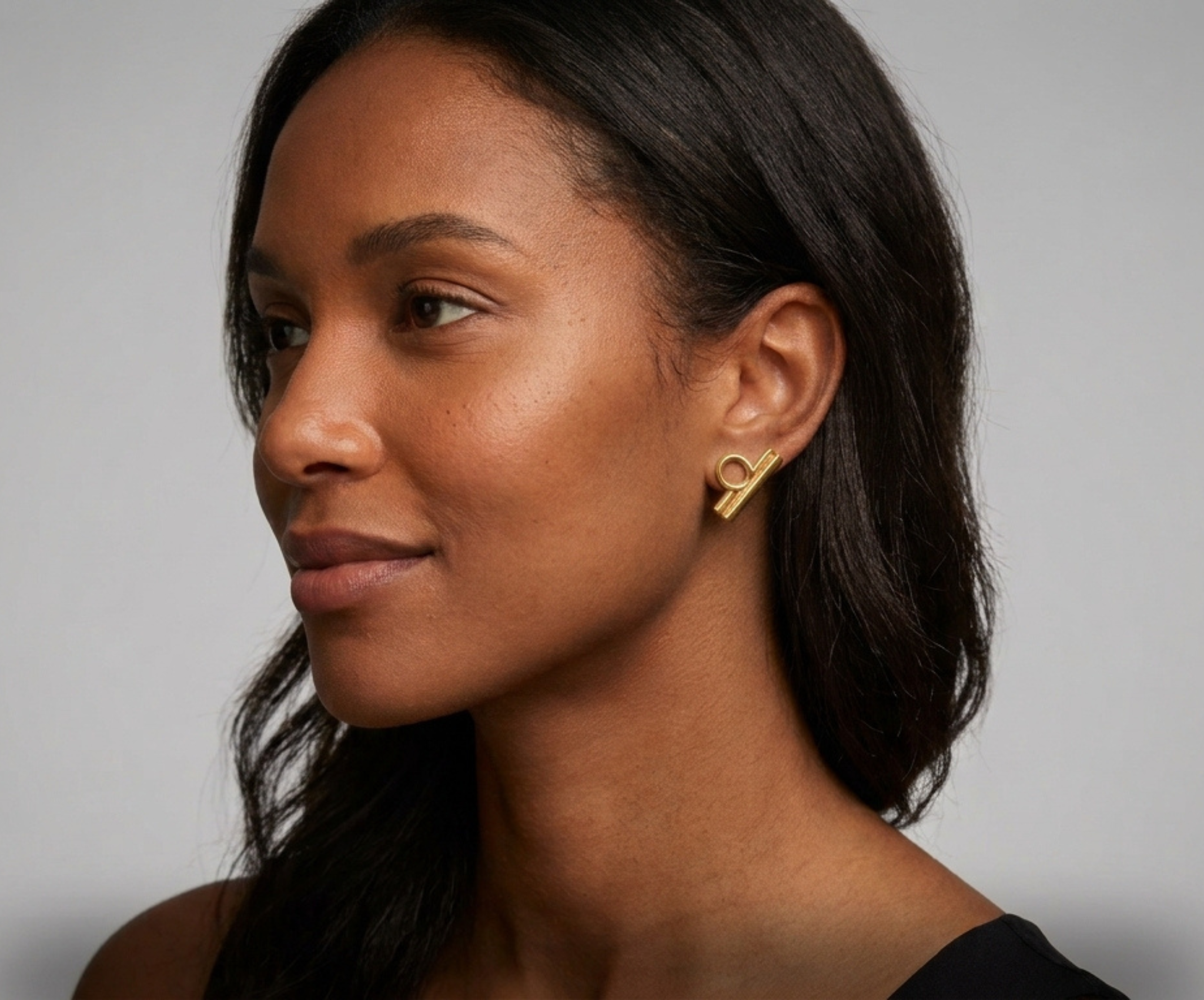 STARSKY XII LIBRA | 14-karat golden earrings | Water Proof Jewelry | 14karat gold | Personalized jewerly