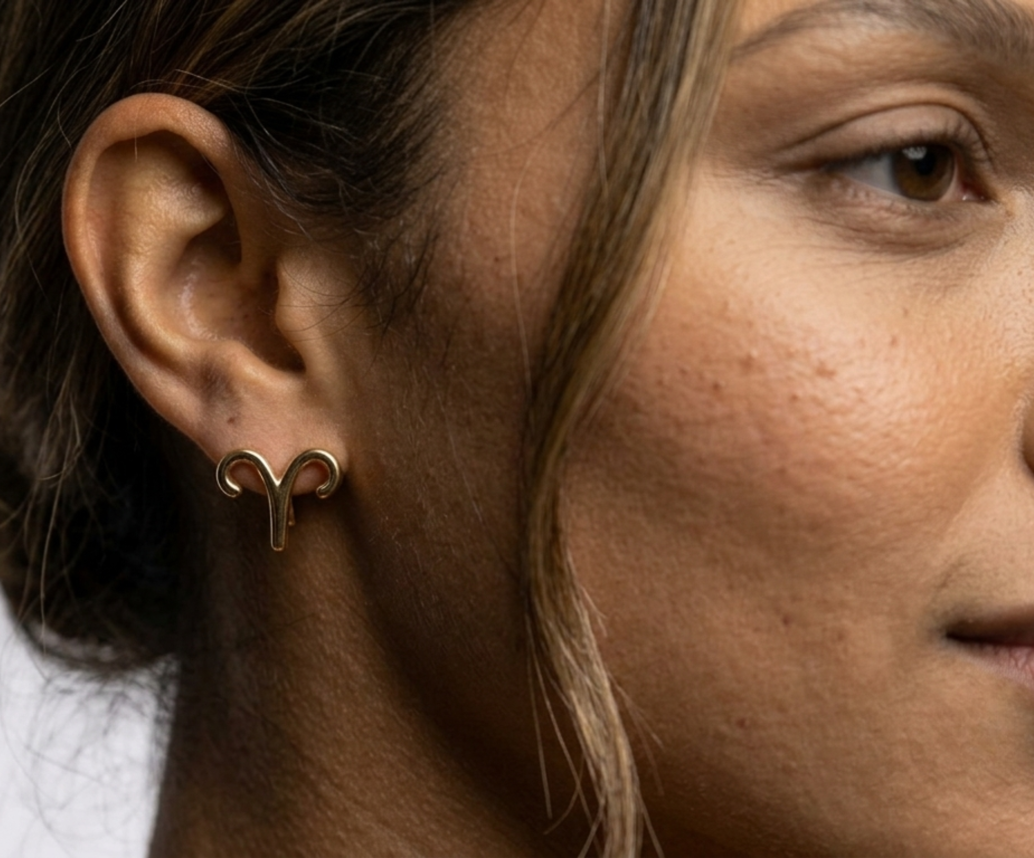 STARSKY XII ARIES | 14-karat golden earrings | Water Proof Jewelry | 14karat gold | Personalized jewerly