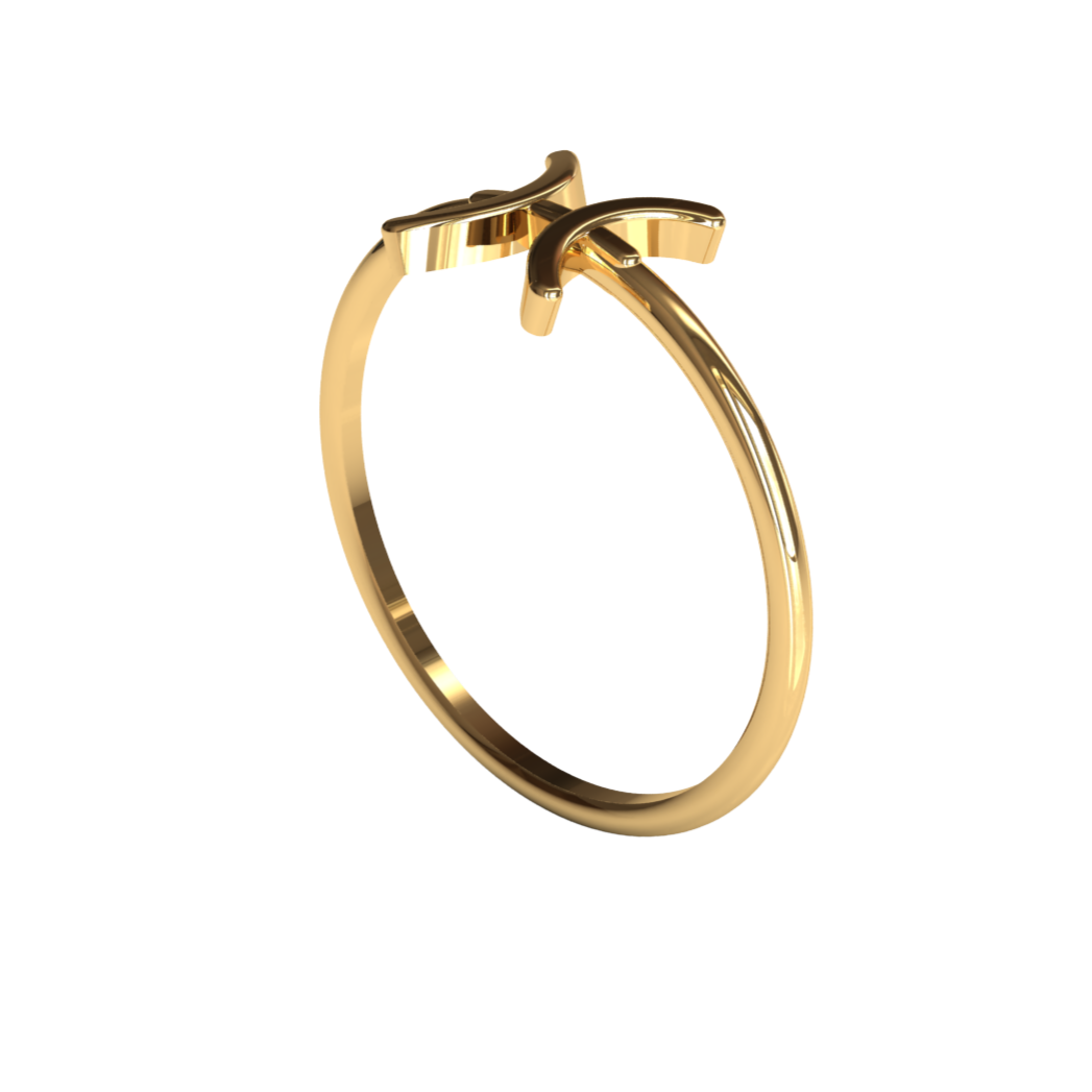 Golden Pisces: Ethereal Zodiac Magic in 14K Gold