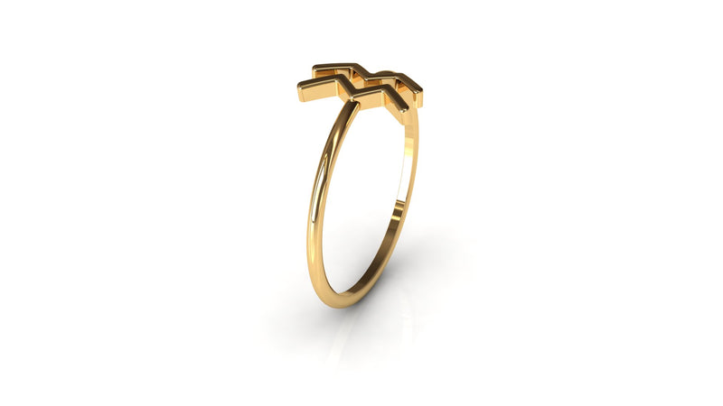 Zodiace N"07 Waterman|Gouden ring