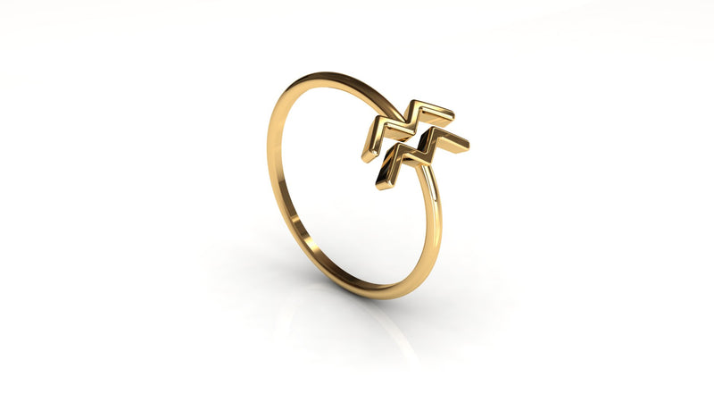 Zodiace N"07 Waterman|Gouden ring