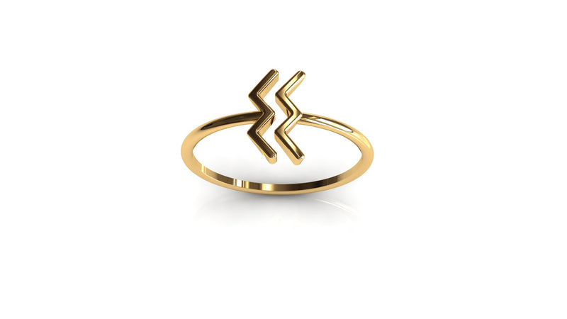 Zodiace N"07 Waterman|Gouden ring