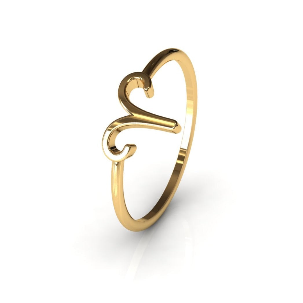 Golden Aries : Exquisite Zodiac Elegance in 14K Gold