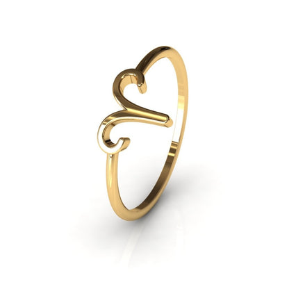 Golden Aries : Exquisite Zodiac Elegance in 14K Gold