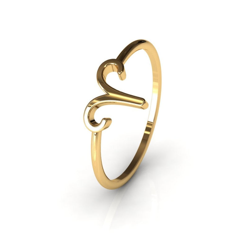 Golden Aries : Exquisite Zodiac Elegance in 14K Gold