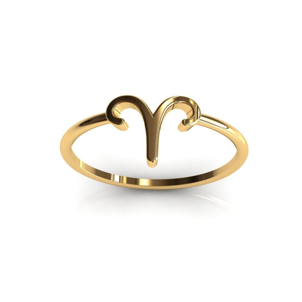 Golden Aries : Exquisite Zodiac Elegance in 14K Gold