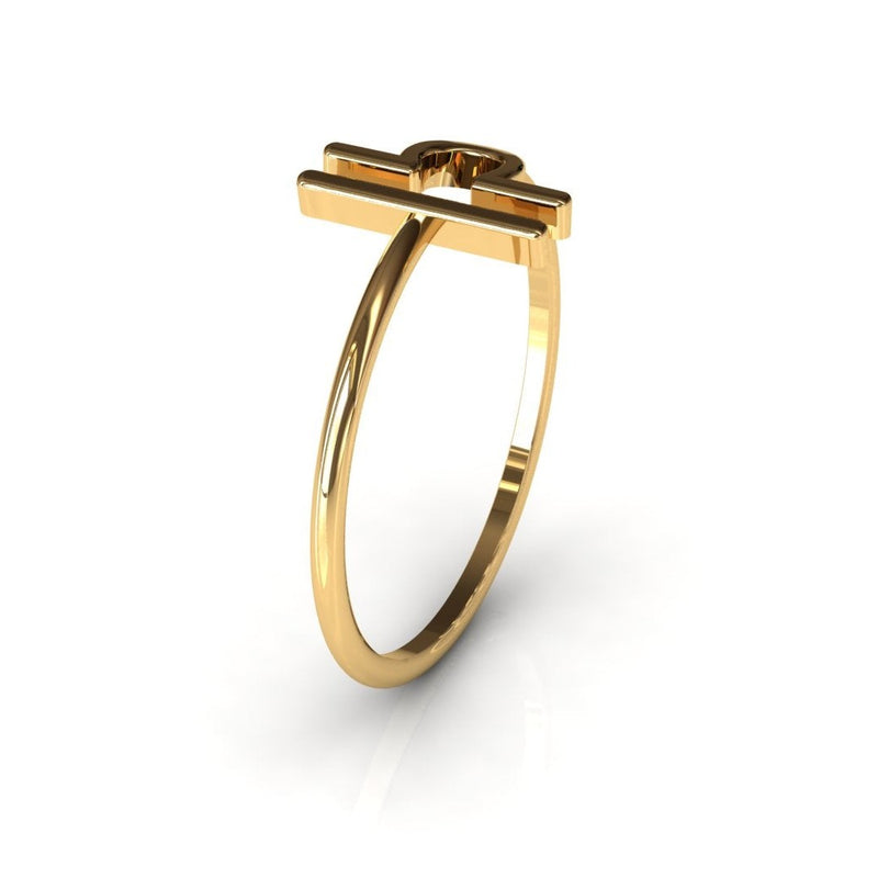 Golden Libra: Balanced Zodiac Beauty in 14K Gold