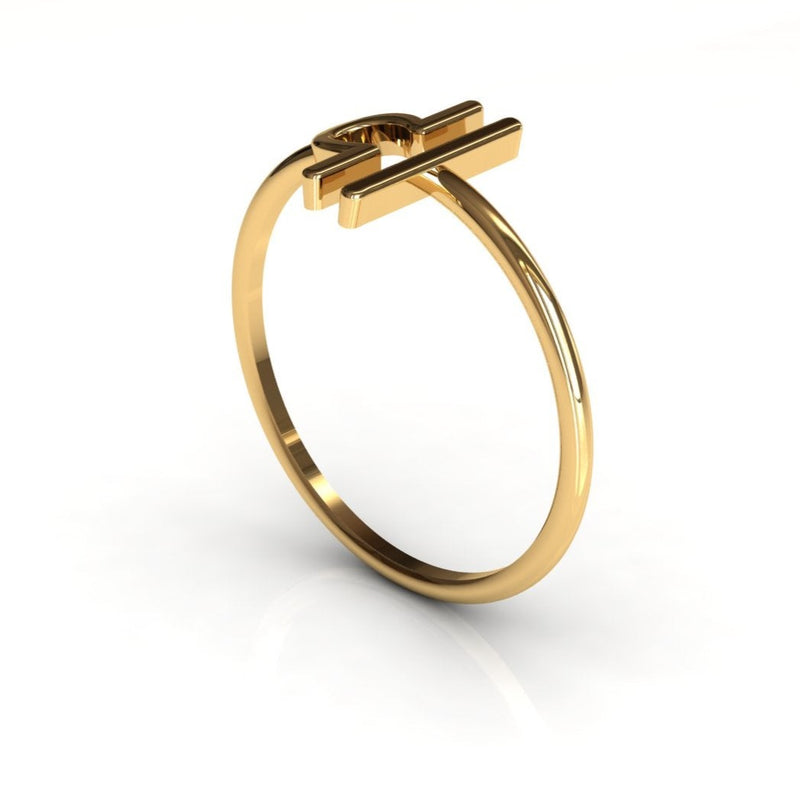 Golden Libra: Balanced Zodiac Beauty in 14K Gold