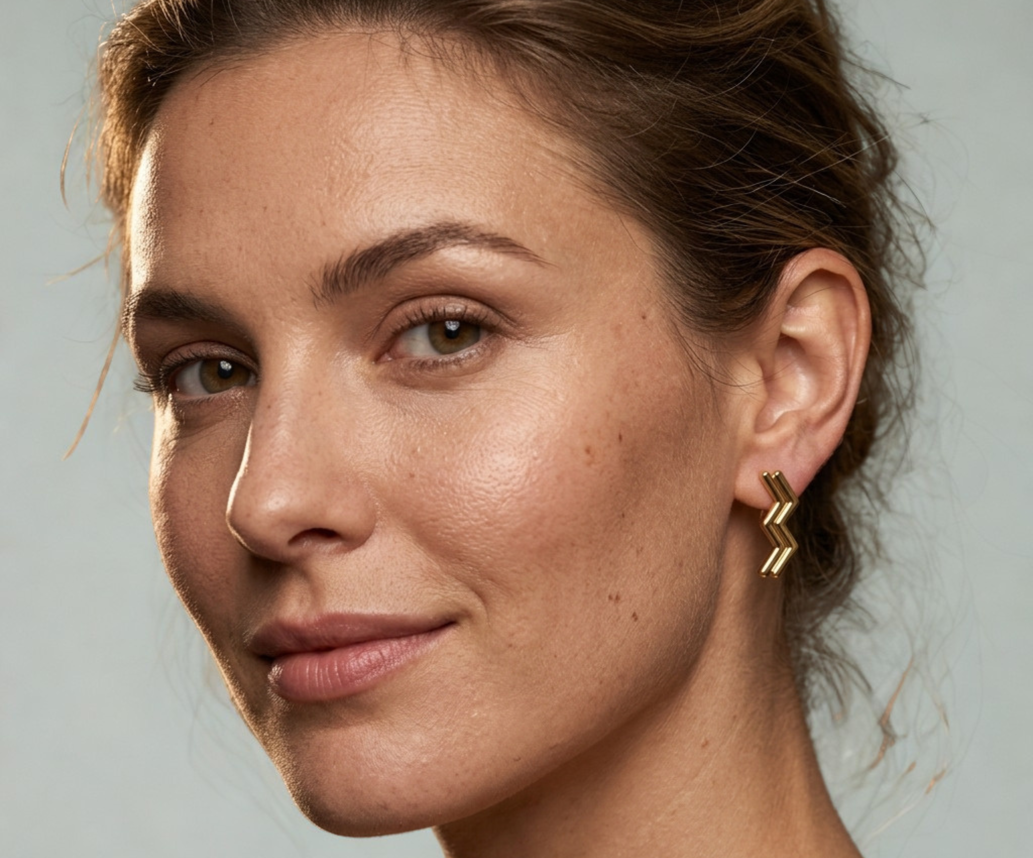 STARSKY XII AQUARIUS | 14-karat golden earrings | Water Proof Jewelry | 14karat gold | Personalized jewerly
