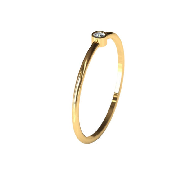 Fine diamond ring vvs 14k gold