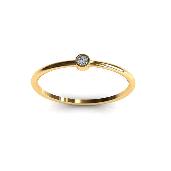 Fine diamond ring vvs 14k gold